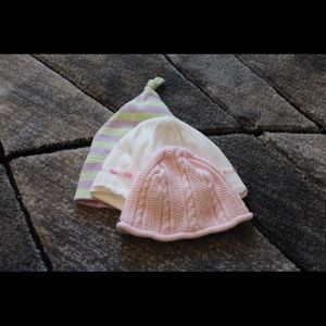 3 FOR $10 Bundle of HANNA ANDERSON Baby Beanies